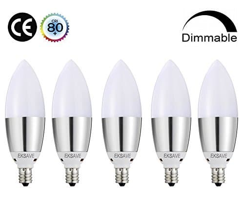 EKSAVE 3W MR11 LED Light Bulbs,20-30W Halogen Replacement, GU4 Bi-Pin Base (Warm White 5W)
