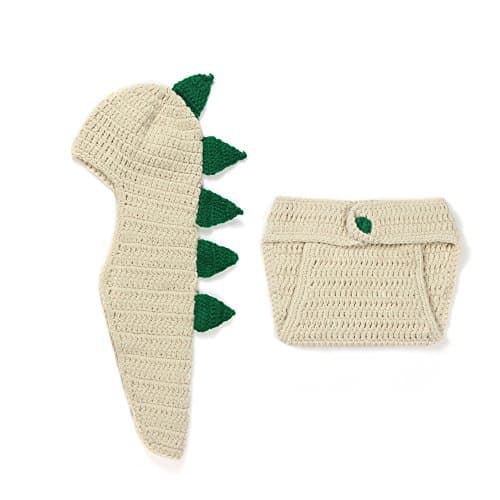 ChenJia Baby Hand Crochet Hat Dinosaur Shape Props Sets