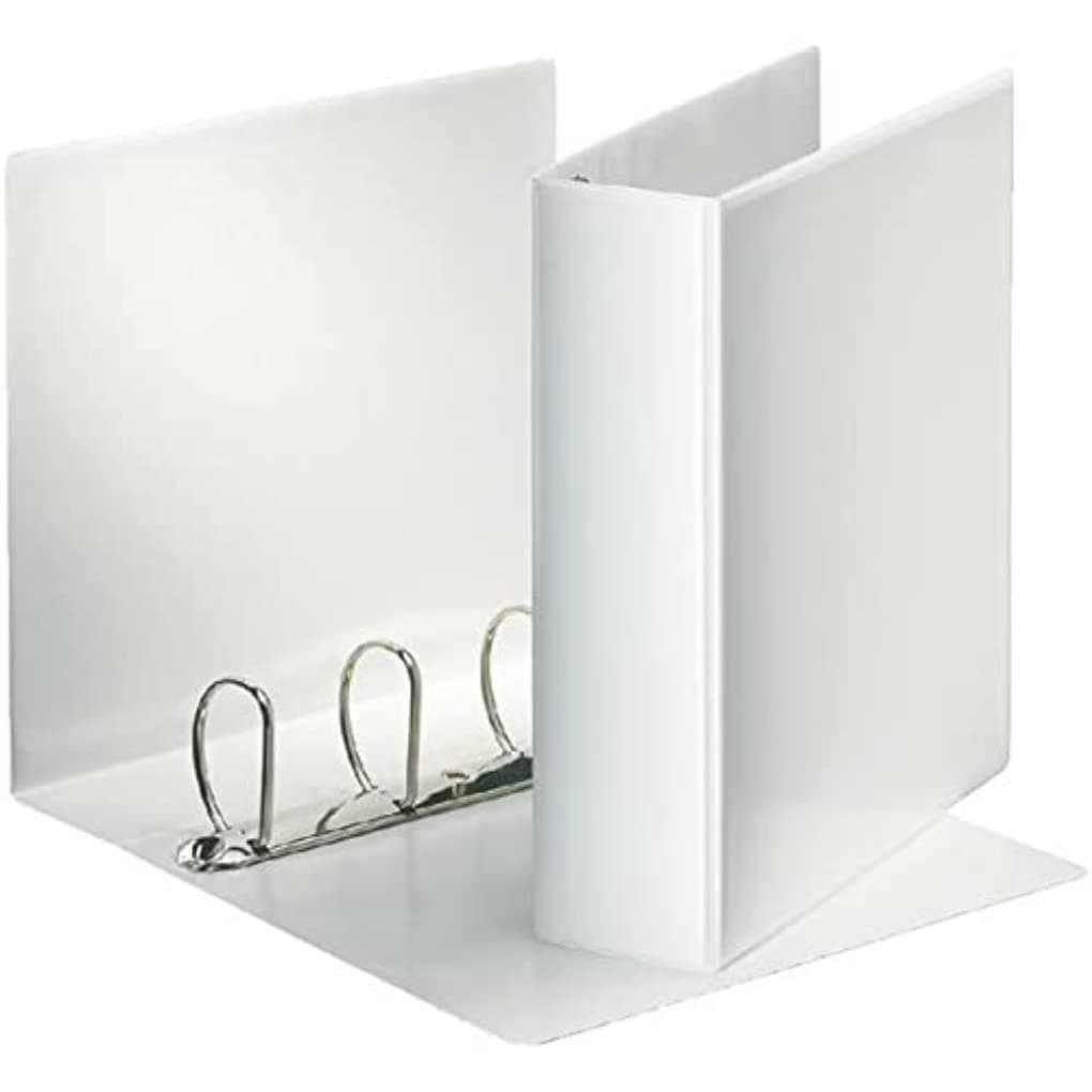 Esselte Leitz Customisable A4 4-Ring Binder with Storage Pockets and Plastic Cover 7,5 cm