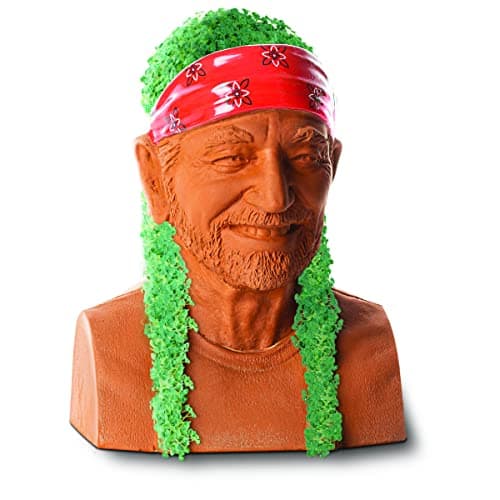 Chia Pet - Willie Nelson - with Seed Pack, Decorative Pottery Planter by Joseph Enterprises, Easy to Do and Fun to Grow, Novelty Gift, Perfect for Any Occasion