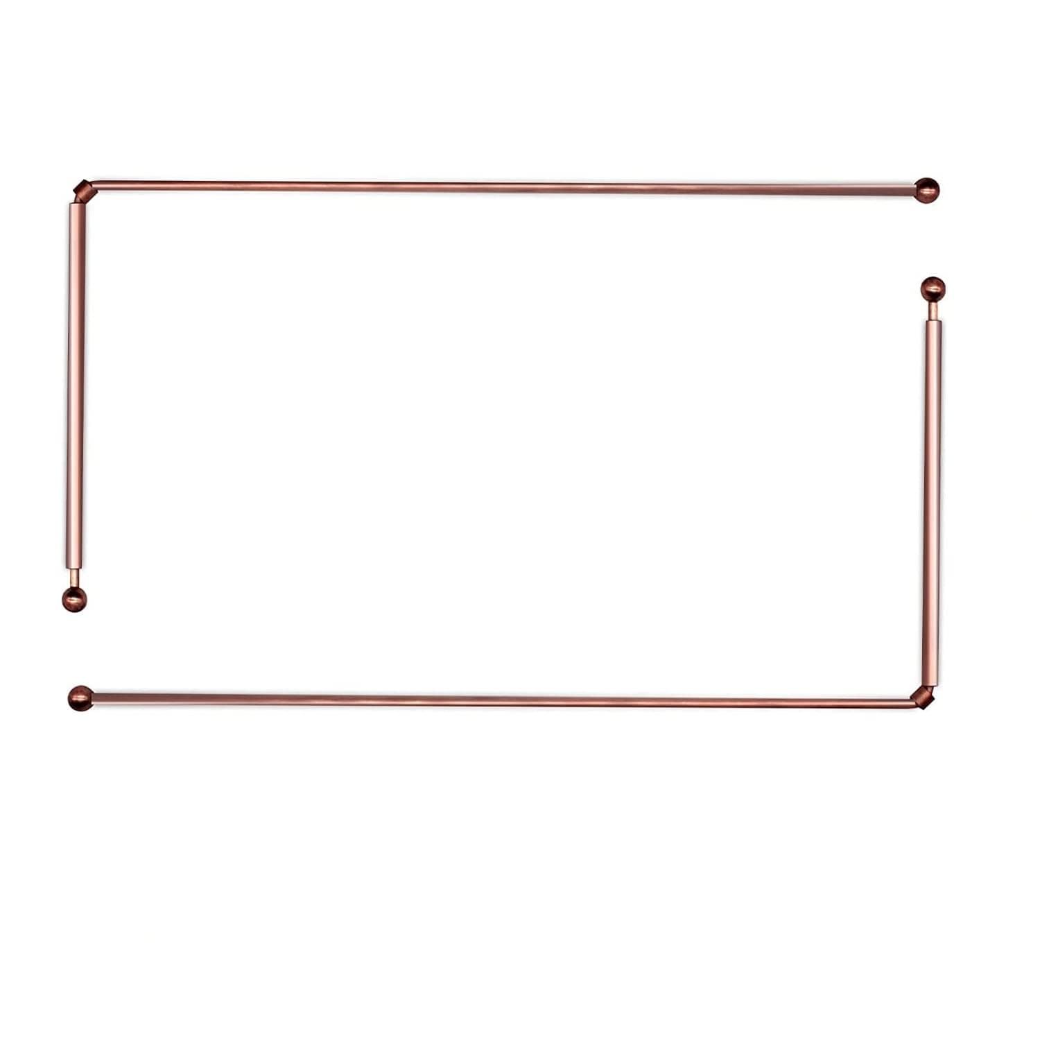 WWZMDiB 2PCS 99.9% Pure Copper raw Material Copper Divination Rod, Used for Ghost Hunting, Water, Treasure Hunting, Buried Items, etc.