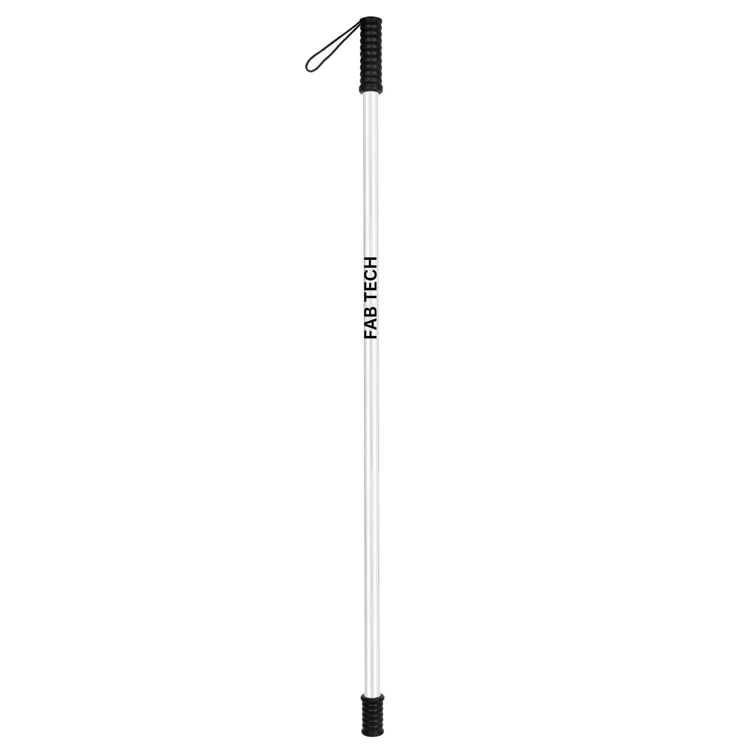 FAB TECH Polycarbonate Safety Stick (Pack of 1) High Impact Resistance, Durable, Light Weight, Scratch Proof, Anti Slip Bottom Security Stick/Fibre Stick/Police Fiber Stick/Walking Cane