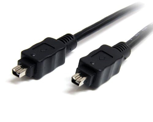 CDL Micro 2 m 6 ft 4 Pin to 4 Pin 4-4 IEEE 1394 Lead Wire Cable - Black