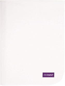 ClevaMama Tencel Waterproof Bed Protector Sheet - Toilet Training Sleep Mat in Reusable and Washable for Incontinence Accidents White, 70x90 cm