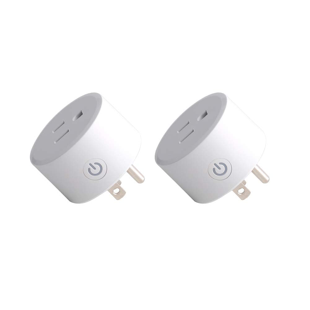 2pcs Zigbee Smart Plug Remote Control Outlet Adapter Switch Compatible with Alexa, Echo (4th gen) Echo Plus (2nd) Google Home, SmartThings Hub, eWeLink, Voice Pairing, Hub Required