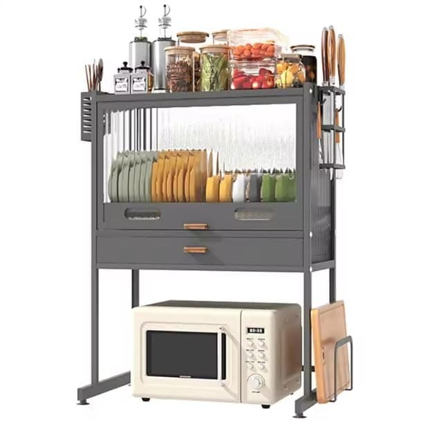 Glaceon Cupboard Storage Dressers Kitchen Cabinets Food Pantry Dressers Dish Organization Kitchen Plate Organizer Home Decoration (GL-01)