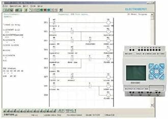 Programmable Logic Controller 4 Channels with 8 Control inputs, PLC Software and USB programing Interface. 24V, HMI Display, DIN 24V Power Supply