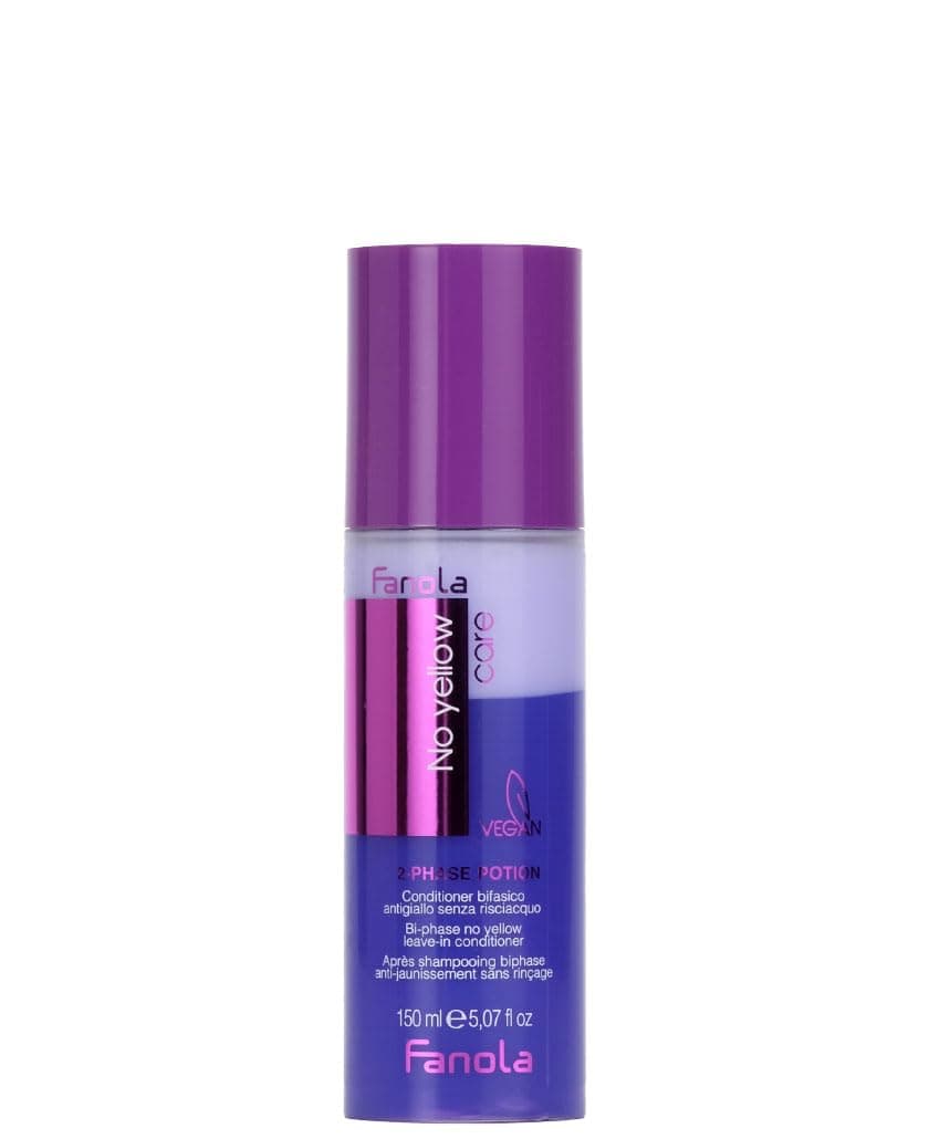 No Yellow 2 Phase Potion Leave In Conditioner With Violet Pigment For All Blonde Hair Types To Combat Frizz & Humidity 5.1oz