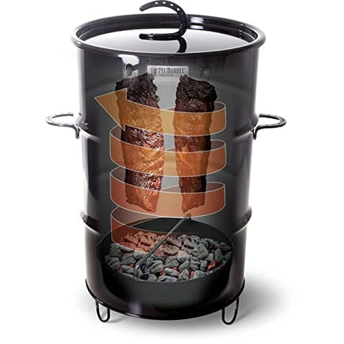 Pit Barrel Cooker Co. 18-1/2 in. Pit Barrel Cooker Package - Black Steel Charcoal Food Smoker