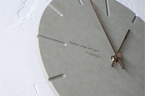 Silent Wall Clock Non-ticking White Simple & Concrete design 11 inches (Concrete)
