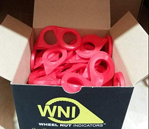 32mm Red Wheel Nut Indicators pack of 100
