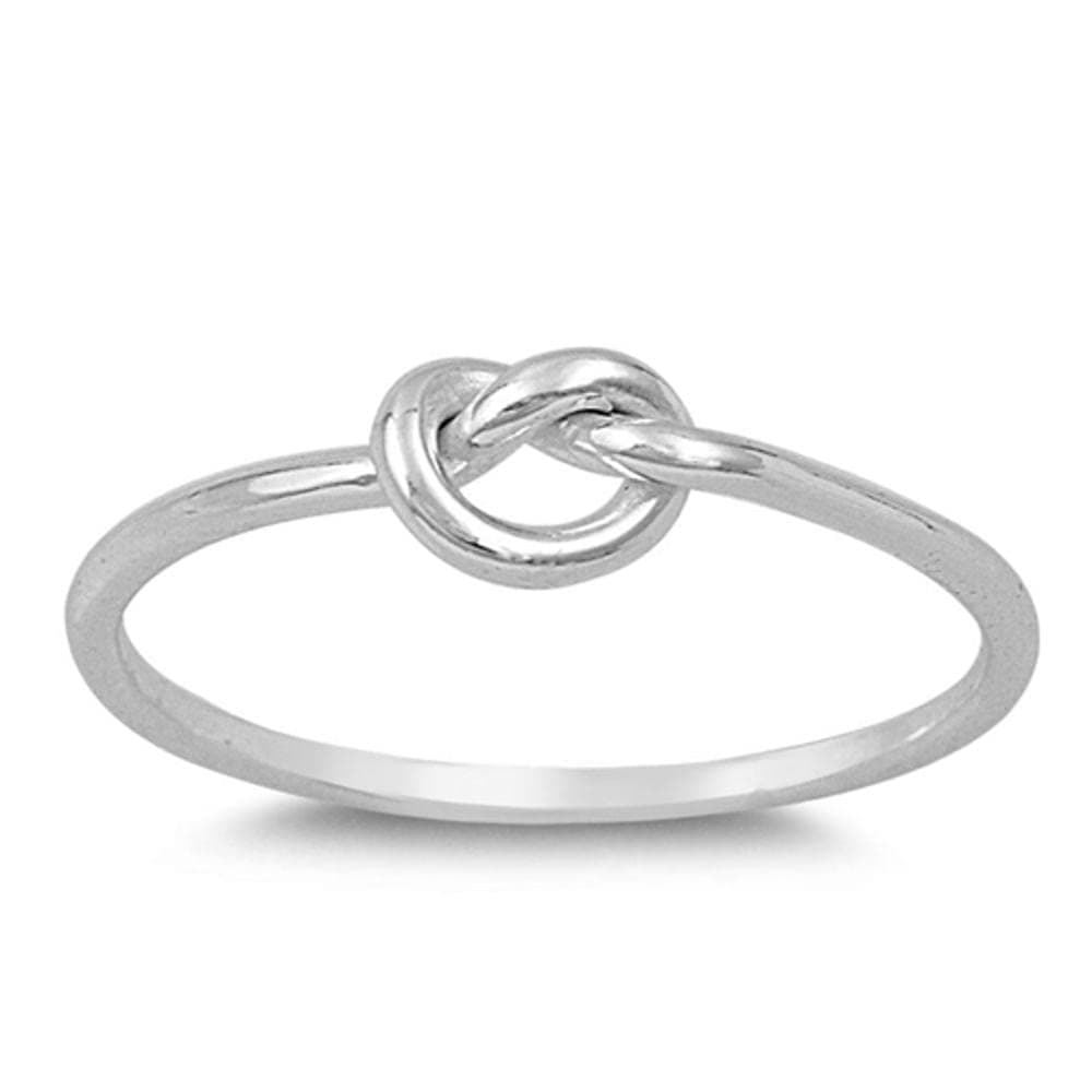 Sac SilverCHOOSE YOUR COLOR Sterling Silver Knot Ring