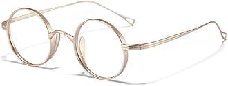 Handmade Men Titanium Alloy Eyeglasses Lightweight Retro Round Eyewear Frame