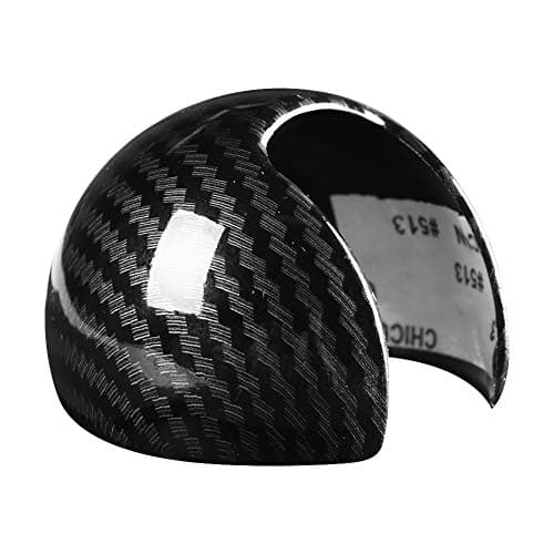 Cuque Round Ball Type Gear Shift Knob Head Cover Trim Sticker Protector Carbon Fiber Style Black for A3 8 V 2014 2015 2016 2017 2018 S3 2014 2015 2016 2017