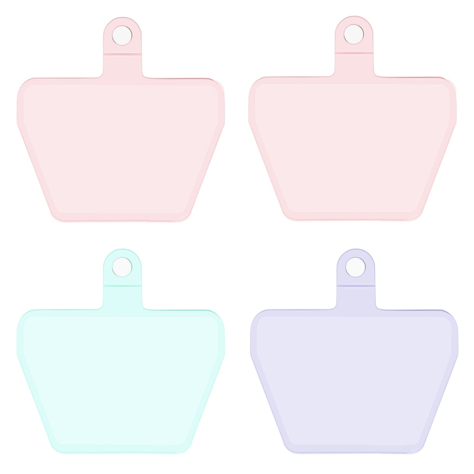 COCASES Phone Lanyard Clear Tether, 4 Pack Universal Lanyard Connector Patch Cell Phone Strap Transparent Safety Tether Tab for All Lanyard (Colorful)