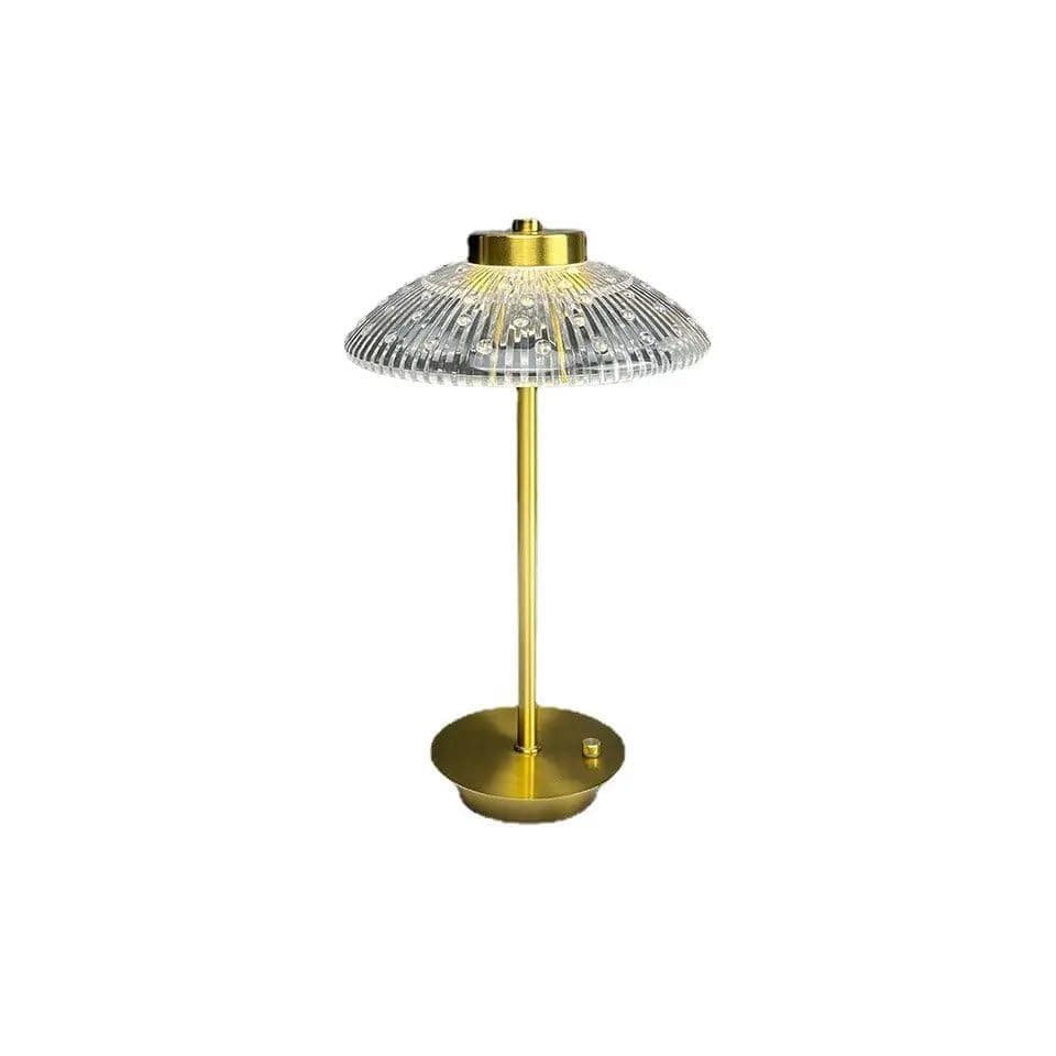 YU WELL Cordless Table Lamp, Touch Sensor Bar Table Lamps Set - Bedroom Bedside Restaurant Led Light Fixtures, Rechargeable Battery Metal Aluminum Housing,Gold (MODEL 7)