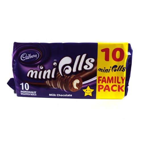 Cadburys Chocolate Mini Rolls 10 Pack 280g