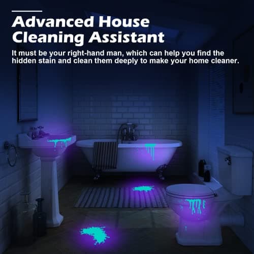 FOLKSMATE 2-Pack UV Flashlight Black Light, 51 LED 395nm Ultraviolet Flashlight Blacklight, Pet Urine Detector Light for Dog and Cat Urine, Pet Stains