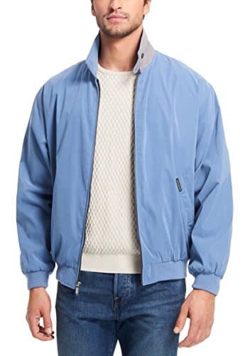 Garment Co. Mens Microfiber Golf Jacket, Capri Blue, X-Large