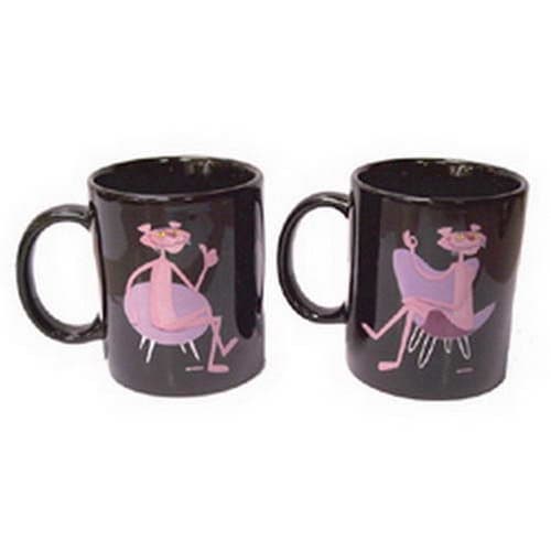 New Officially Licensed Pink Panther Pink Expression Coffee Mug Set