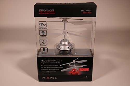Propel RC Hovermaxx 2.0 UFO, LED Remote Control, Hovers 30ft High - Silver