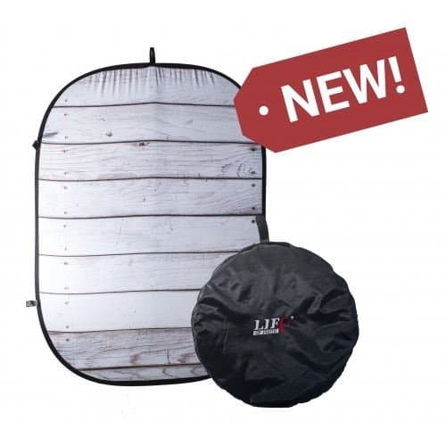 Wooden Wall Backdrop/Background Digital Screen, Portable, Pop Up, 100% Cotton, Muslin, Foldable, Folding, Double Sided, Matt Rectangle, Collapsible Backdrop