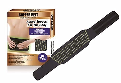 Copper Belt Waist Support - Black - Medium