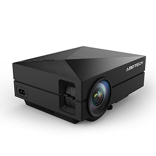 Abdtech Full Color 130" Mini LED Projector 1000 lumens Multimedia Beamer Portable Home Theatre Projectors support USB/SD/VGA/HDMI/AV Port