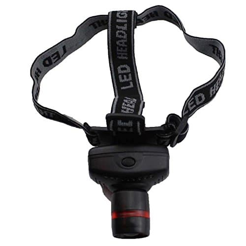 500lm 3w Cree Led Headlamp Flashlight Zoomable Headlight Head Torch Lamp Light (Black)