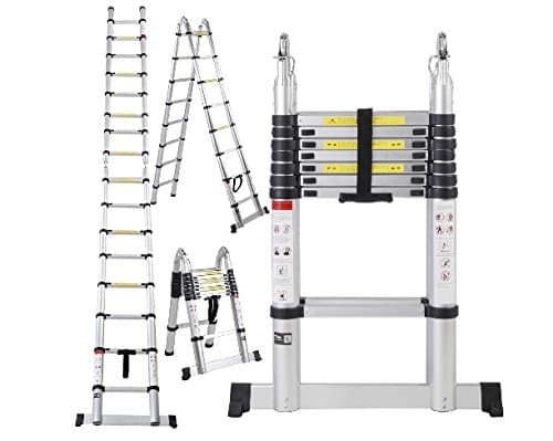 16.5FT Aluminum Telescoping Telescopic Extension Ladder Tall Multi Purpose Ship from USA