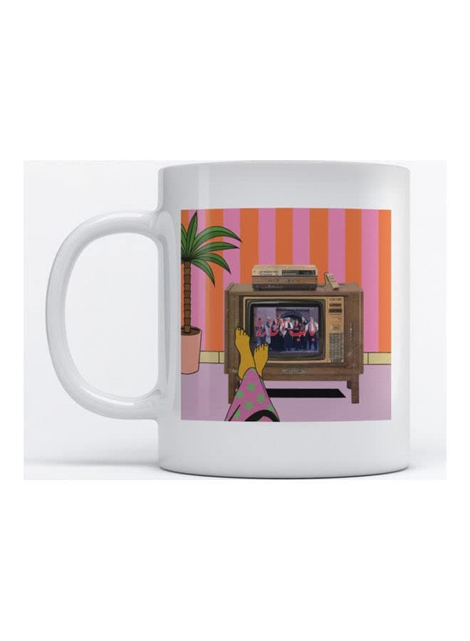 voltXDESIGN - Printed Bab Al-Hara White Ceramic Coffee Mug (330ml) (VTX-1306)