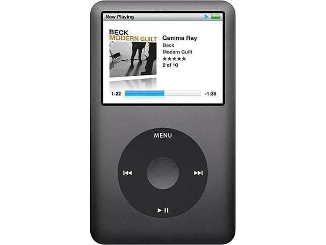 1TB iPod Classic 7th Generation Space Gray (MP3 Player, upgraded, 1000.0 GB, FLAC support)