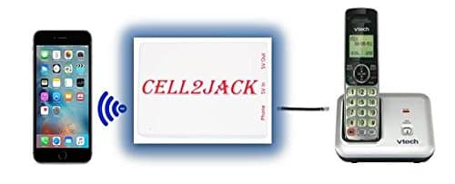 Cell2Jack - Cellphone to Home Phone Adapter - Avoid Harmful Cell Signal Radiation. Make and Receive Cell Phone Call on Your landline Phone Free