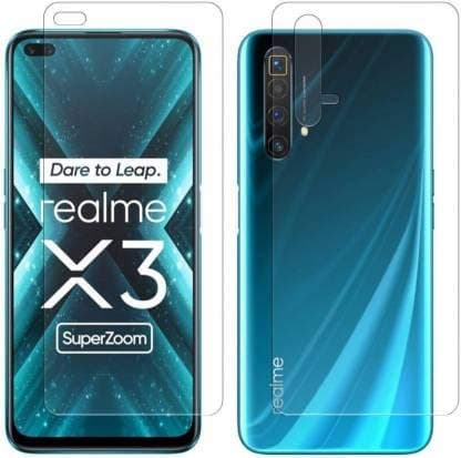 DVTECH? Unbreakable Protection Crystal Clear View Waterproof Front and Back Screen Protector for Realme X3 SuperZoom (Not a Tempered Glass)