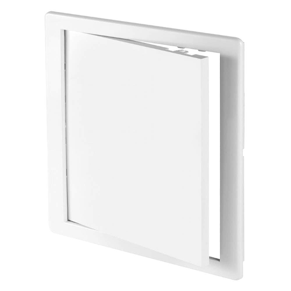 White Access Panel, 100 mm x 100 mm Revision Door, Gas Water Electricity Service Inspection Hatch Cover, Tough and Durable ABS Plastic, Resistant to Chemical Agents and Temperature