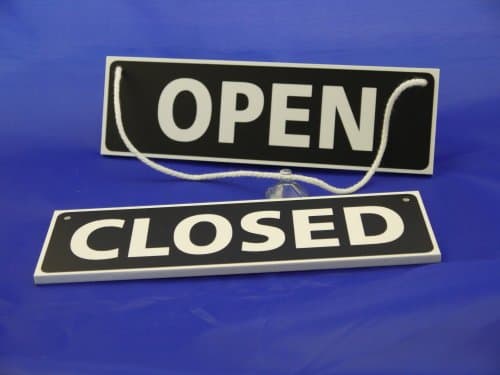 Open/Closed Hanging Sign