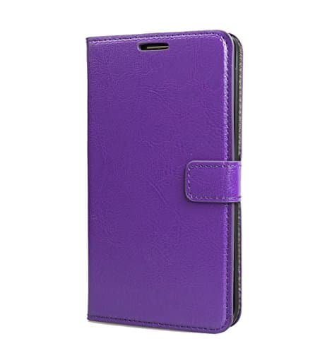PASONOMI Galaxy Note Edge Case, [Wallet Feature] Premium Wallet Case, PU Leather Flip Cover Built-in Card Slots & Stand for Samsung Galaxy Note Edge (Purple)