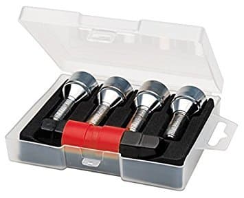 Butzi Chrome Anti Theft Locking Wheel Bolt Nuts & 2 Keys to fit Mercedes C-Class (Up to 2007) (12 x 1.50 L26)