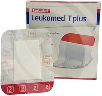 BSN Leukomed T plus Transparent Film Dressing with Absorbent Pad, 8cm x 10cm, Pack of 50