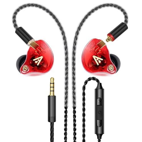 Wired Earbuds Vibes 202M, Red
