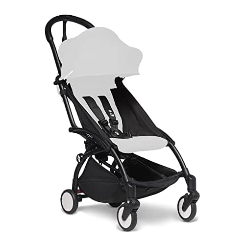 BABYZEN YOYO2 Stroller Frame, Black - Includes 5-Point Harness, Multi-Position Reclining Backrest, Canopy Extensions, Padded Shoulder Strap & Protective Storage Bag (Only Frame)