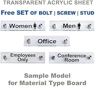 Fire Classifications PVC Waterproof metallic matte Sticker with Transparent Acrylic Sheet Free SET OF BOLT | SCREW | STUD finishing Safety Signature for walls removable