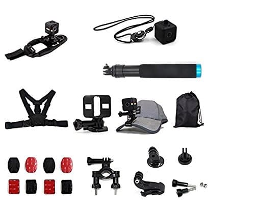 TELESIN All in One Mount Accessories Kit for Polaroid Cube and Polaroid Cube+ Lifestyle Action Camera