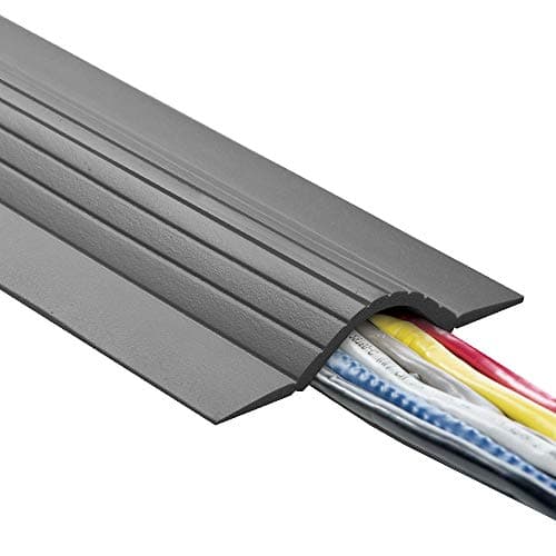 UT Wire 5-Feet Cable Blanket High Capacity Low Profile Cord Cover and Protector, Grey, Gray