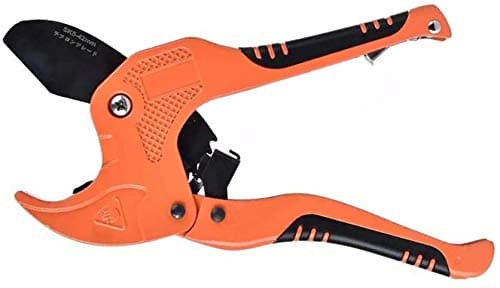 PVC Pipe Cutters,One hand Fast Pipe Cutter Tool,Plastic Pipe Shears,Cutting Less Than 1-5/8in(42mm) O.D.PEX,PVC,and PPR Pipe (Red)