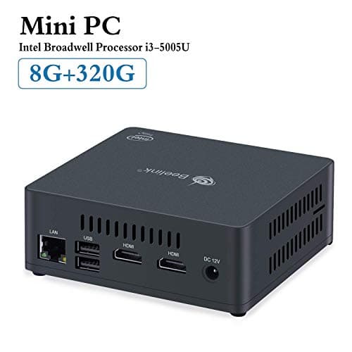 Gemini Lake Mini PC, Mini Computer, Gemini Lake j4105 HD Graphic, 2X HDMI, Dual WI-FI, 4K, Gigabit Ethernet, BT4.0, USB3.0 Mini Computer Desktop (8G/256G J4105)