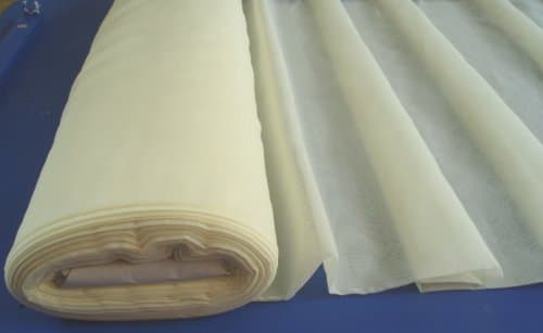 FLAME / FIRE RETARDANT VOILE- Plain Ivory / Cream Fabric Roll 50 Metres wedding drapes Crafts by Curtains and Voiles