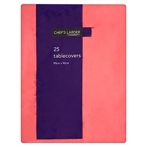 Chef's Larder 25 Red Tablecovers 90cm x 90cm