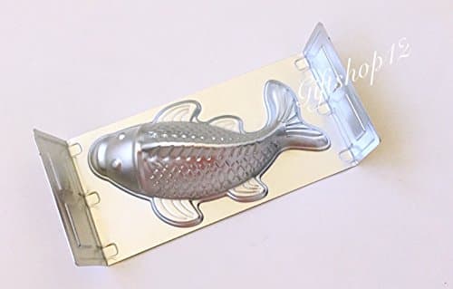 Aluminum Fish Shaped Mold Pan With a Supporting Frame Fish Size 10.2 Inches (Large)