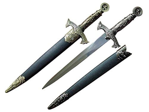 DevilFish 16" Medieval Knights Templar Crusader Style Dagger
